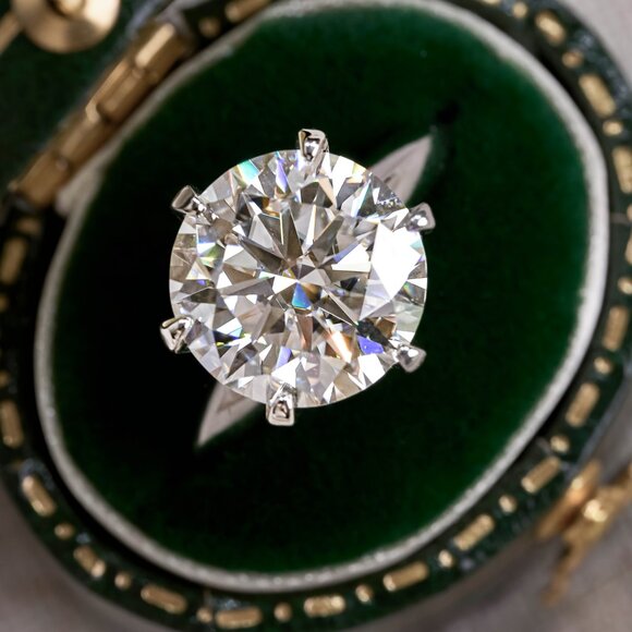 1pc 5CT Moissanite Eternity Ring 925 Sterling Silver Symbol Of Eternal Love - Picture 4 of 11